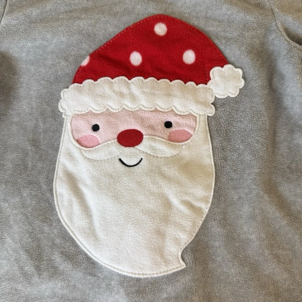 Carter's Baby Girls Just One You Christmas Fleece Pajamas 2T Santa Holiday Party